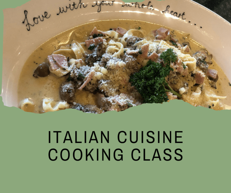 Italian cuisine cooking class